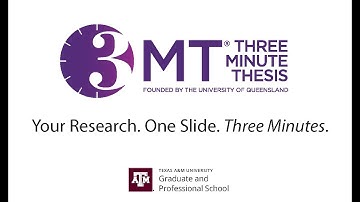 Why Compete in the Three Minute Thesis (3MT) Competition