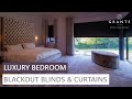 Luxury Bedroom with Curtains and Blackout Blinds
