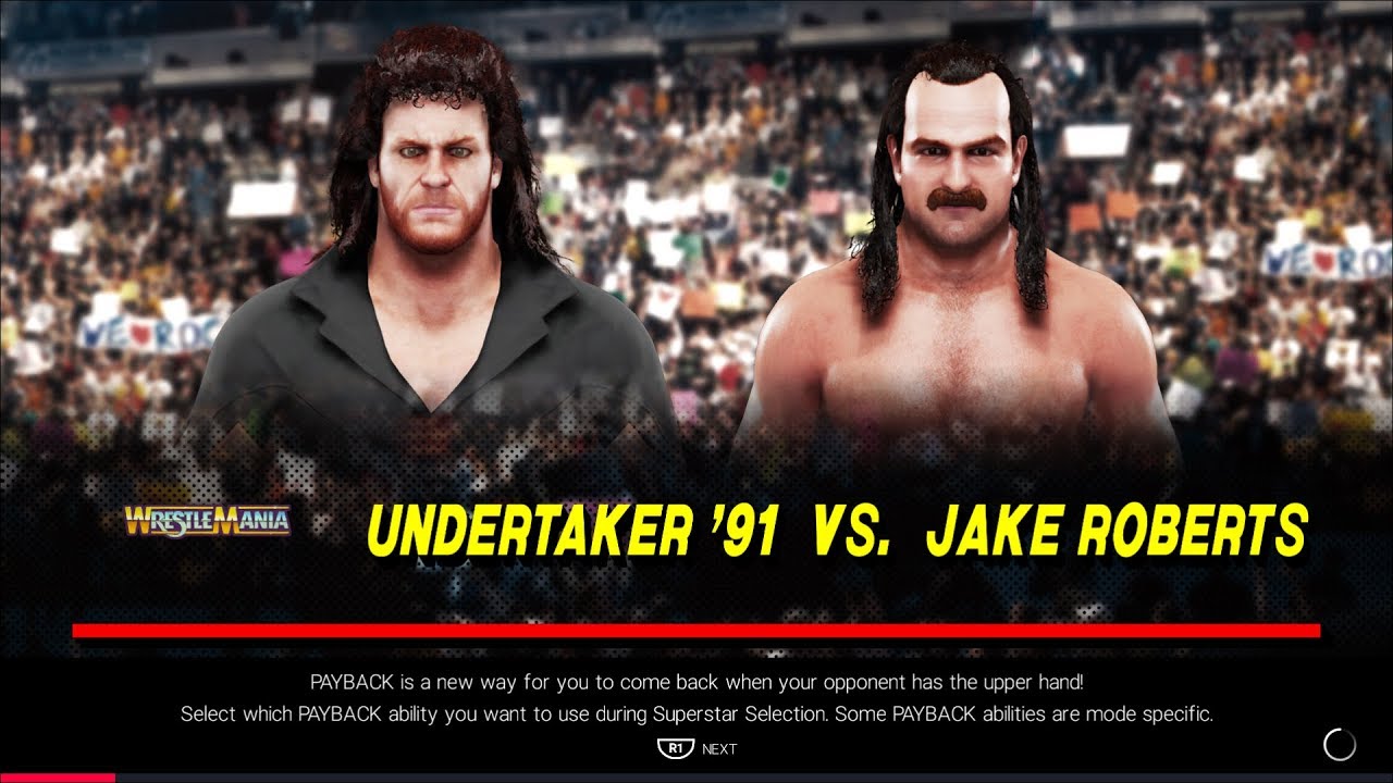 Wwe K The Undertaker Vs Jake The Snake Roberts Youtube