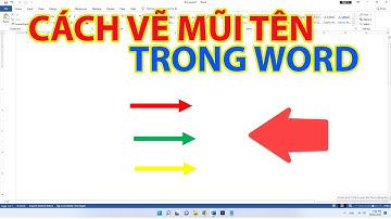 Cách Vẽ Mũi Tên Trong Word