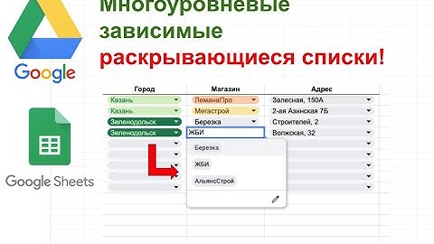 Как сделать ЗАВИСИМЫЕ выпадающие списки в Google Sheets | Многоуровневые списки