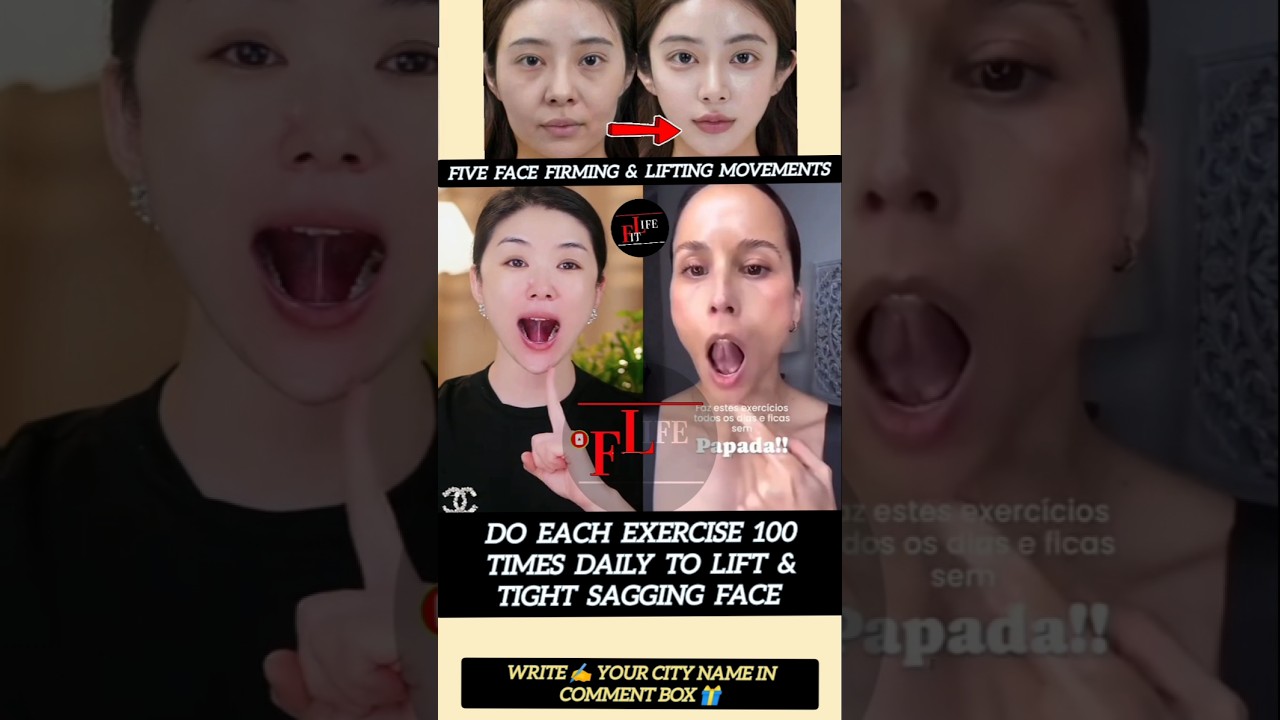 Five Face Firming & Lifting Movements | Korean Yoga 😱 