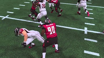 Madden 15 lineman flying after breaking block