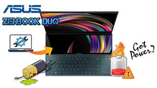 Asus Zenbook Duo I9 10TH Gen Battery and cooling REPAIR --- LGH