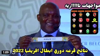 قرعه دورى ابطال أفريقيا 2022 | مجموعة الأهلى والزمالك فى دورى ابطال افريقيا | مجموعات ناااريه?