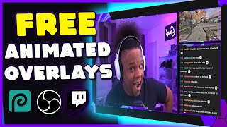 How to Make FREE Animated Overlays for Twitch Youtube OBS streaming