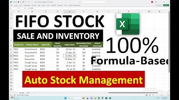 Advanced FIFO Inventory Management System in Excel | Auto Batch Stock Management (No VBA)