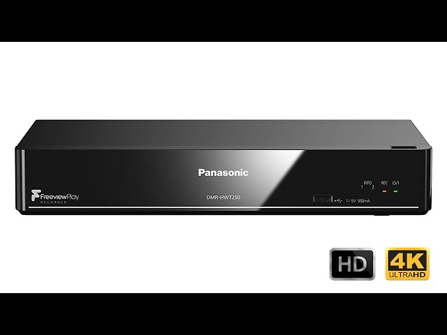 Panasonic DMR HWT250EB Smart HDD Recorder With Freeview Play & 4K