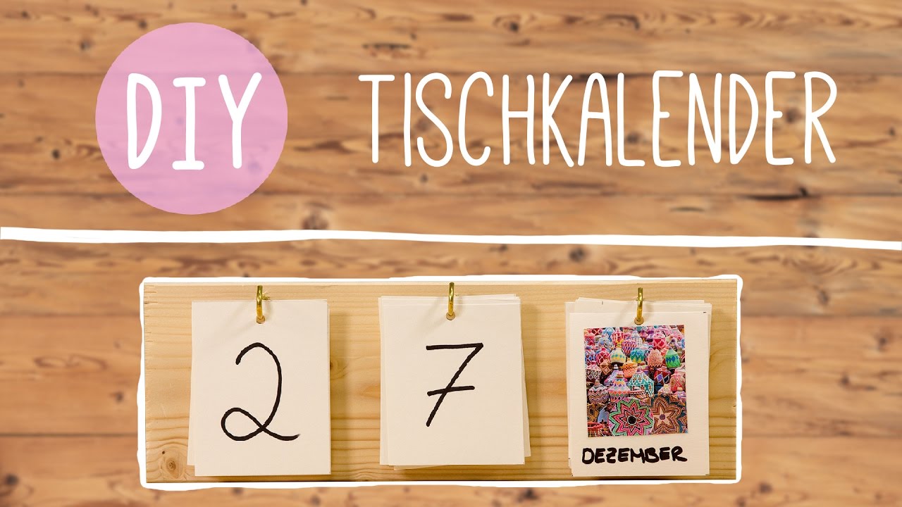 Kalender Selber Machen Holzkalender Mit Fotos Youtube