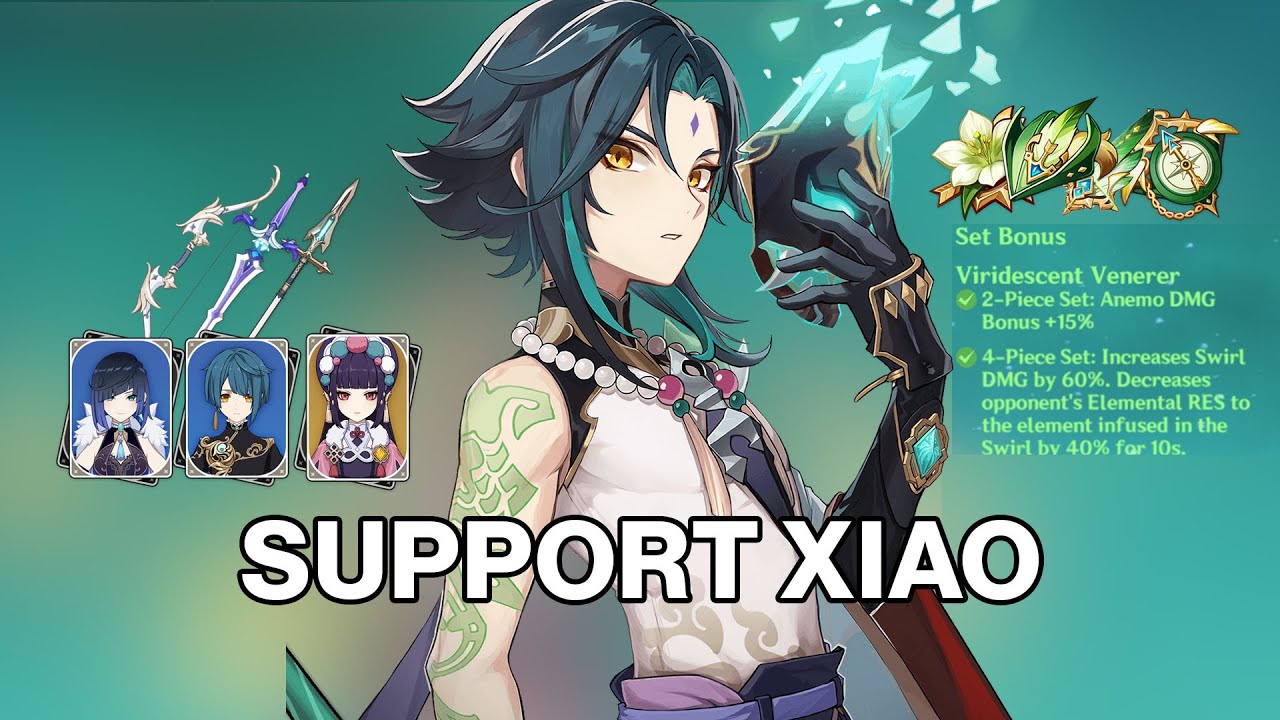 SUPPORT XIAO IS FUN?? Double Hydro + Normal Attack Xiao 36 Star Abyss ...