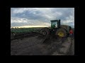 John Deere 9460R Tractor Stuck in Mud