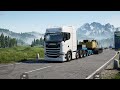 Truckers Of Europe 3 | Scania S730 8x4 Transporting Heavy Crane | Munich to Lech | v0.7.64 Gameplay