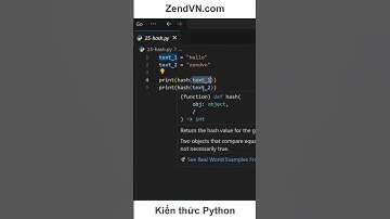 Các hàm thông dụng trong Python - 25 - Hash #python #laptrinhpython #hocpython #phamvuongquy