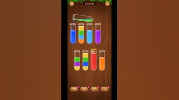 "Sorted to perfection!" 🎨✨💦 #WaterSortPuzzle #ColorSortGame #level38