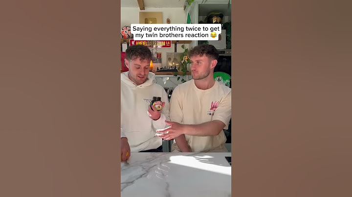 Saying everything twice prank on my twin brother 😂