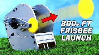 We Built the World's Fastest Frisbee Launcher (Mini)