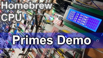 Primes Demo - Making an 8 Bit pipelined CPU