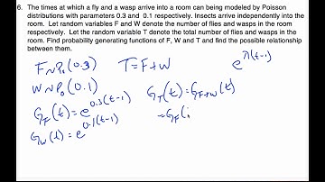 IB Math HL - 15.05.5 PGF example Poisson (Stats Option)