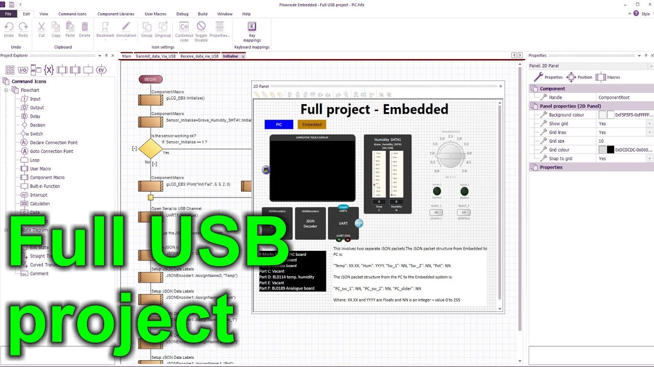 pc developer - flowcode help Images High Quality Grahic 34 - PC Developer full USB project (E-blocks 3 and Flowcode v11) - YouTube