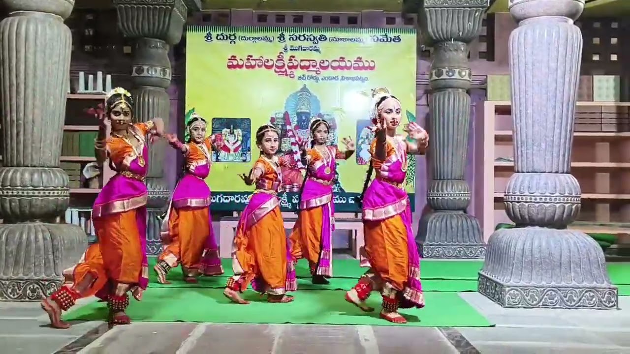 This is my first dance with the kuchipudi dress and ornaments 