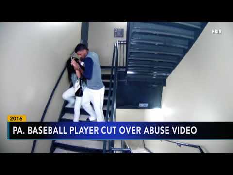 Pennsylvania baseball player cut over domestic abuse video