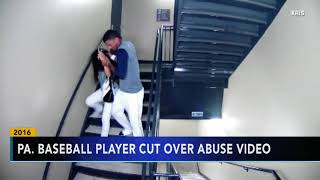 Pennsylvania baseball player cut over domestic abuse video