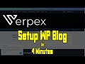 Verpex - How to Setup Your 1st Blog in 4 Minutes