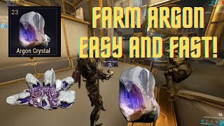 How to get Argon Crystals FAST! | Warframe Best Argon Farm