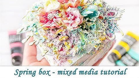 Altered box with texture pastes and Impasto paints - mixed media tutorial