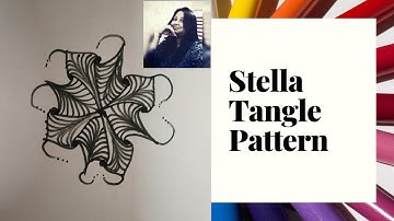 How to draw Stella Tangle Pattern #StepbyStep #Zentangle#Designs#Patterns #My  Mouse Art