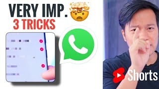 अभी करलो ये 3 WhatsApp Settings वरना पछताओगे  #Shorts #Manojsaru