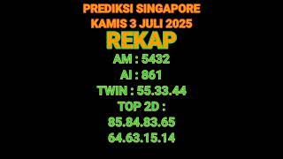 PREDIKSI SGP 3 JULI 2025 | BOCORAN TOGEL SGP HARI INI | RUMUS EKOR SGP HARI INI