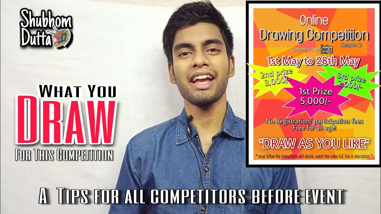 WHAT YOU DRAW FOR DRAWING COMPETITION! Online Drawing Competition Season 2 YouTube