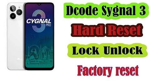 Dcode sygnal 3 factory reset||dcode sygnal 3 pro pattern unlock|dcode sygnal password unlock