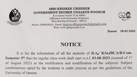 All Degree College Regular Classwork Start ...Jammu University.  5th.  3rd. 👉🤔