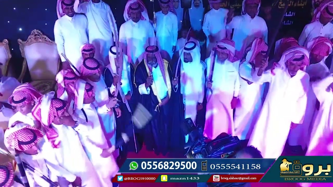 حفل قبيلة ال شين من الجحادله بمناسبة زواج الشابين نايف سعود مطار الشيني عبد المجيد سعود مطار الشيني
