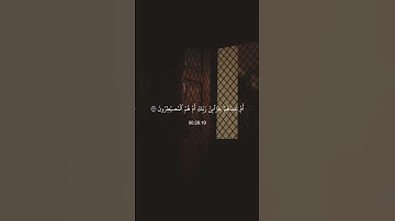 سورة الطور ٣٥-٣٧ القارئ محمد صديق المنشاوي #قرآن