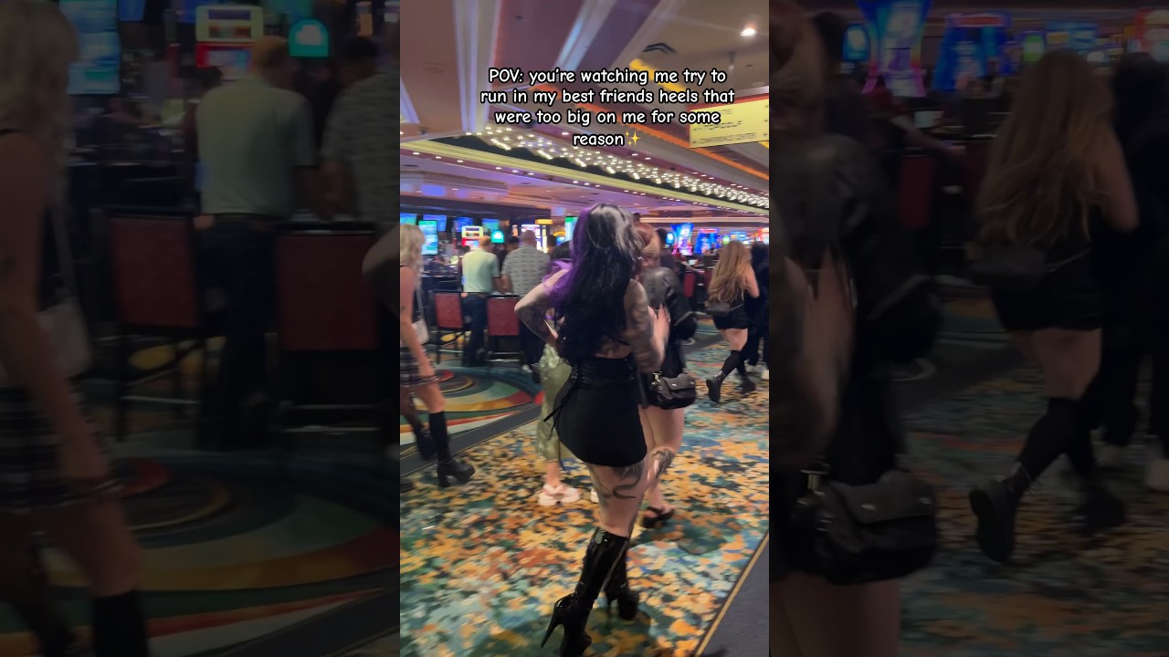 pls WHAT is that noise I made hahahahha 👻💀 #lasvegas #failvideo #gothgirls