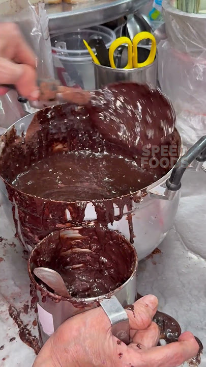 Famous grandma Sticky Chocolate - Thai street food