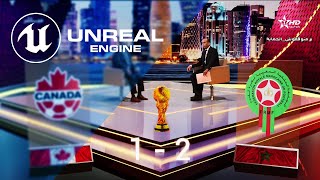 Unreal Engine Virtual live TV set, Qatar 2022 World Cup, Moroccan TV channel | PixelStorm | PHFCOM screenshot 5