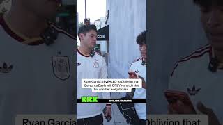 Ryan Garcia REVEALED to Oblivion that Gervonta Davis will ONLY rematch for another weight class👀😳