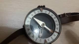 Военный компас. Компас Адрианова. Military compass. Adrianov's compass.