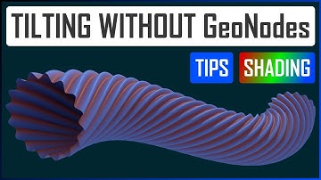 Tilting tip on curves WITHOUT Geometry nodes - Blender tutorial ENG
