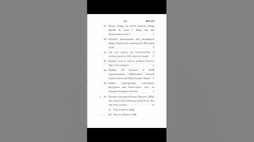 #Shorts MCS-218 JUNE-2024 Question Paper (Data Communication and Computer Networks)