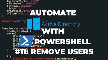 Automate Active Directory with PowerShell Tutorial 11 : Remove Users