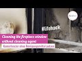 Lifehack – Kaminfenster ohne Reinigungsmittel putzen – Cleaning fireplace window