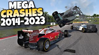 F1 MEGA CRASHES 2014-2023