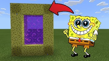 How To Make a Portal to the SpongeBob Dimension in MCPE (Minecraft PE)