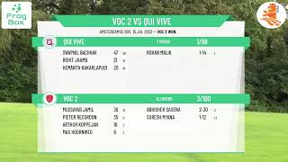 KNCB - Eerst Klasse Twenty20 - GRAND FINAL - VOC 2 v Qui Vive