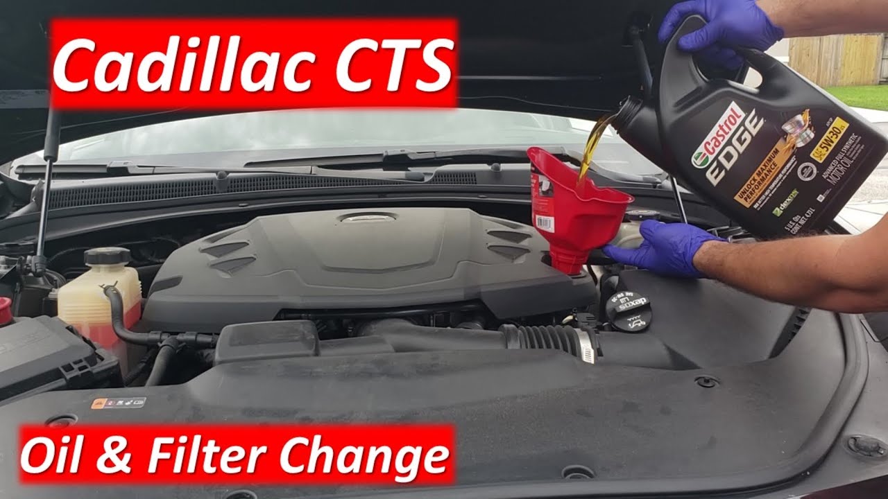 Cadillac CTS 3.6 V6. 2017 Cambio de Aceite del Motor y Filtro de Aceite